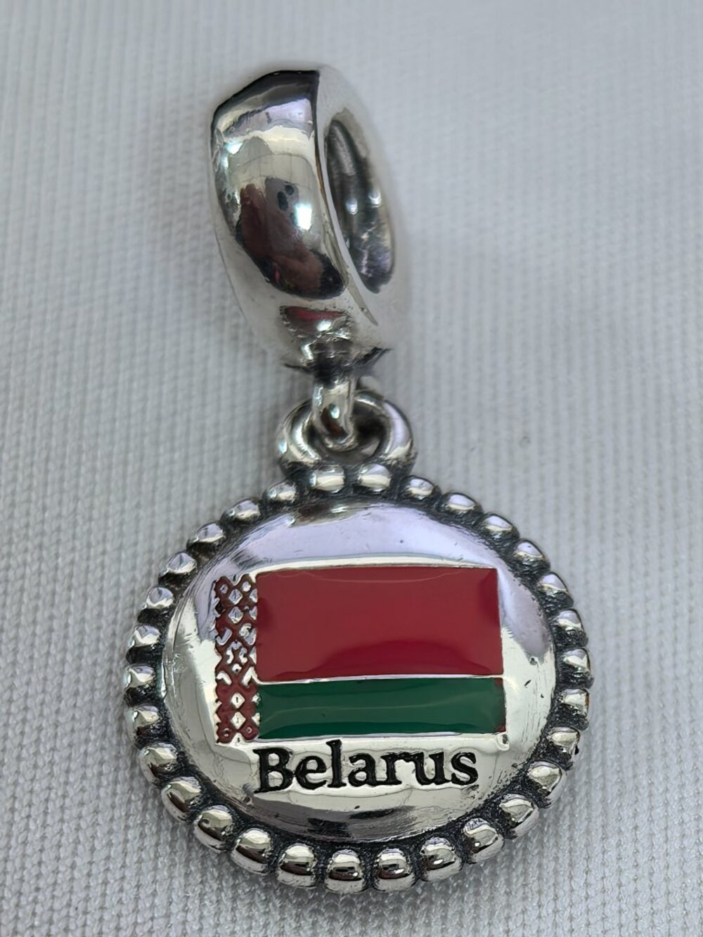 Pandora Belarus Exclusive Dangle Charm Pendant, S925 Silver Jewelry